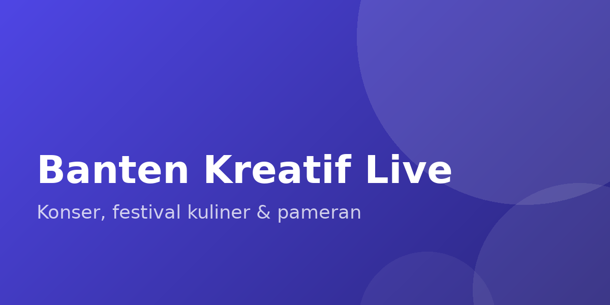 Banten Kreatif Live