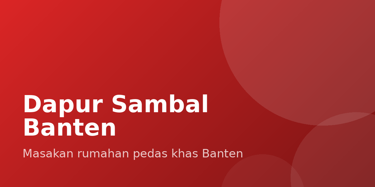 Dapur Sambal Banten