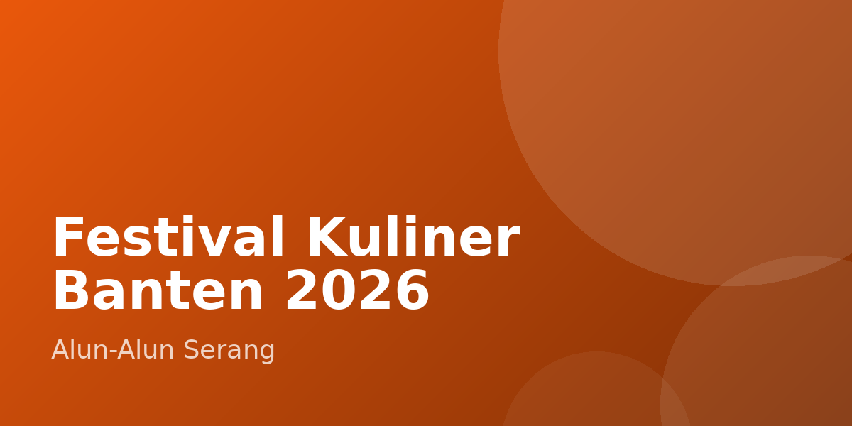 Festival Kuliner Banten 2026