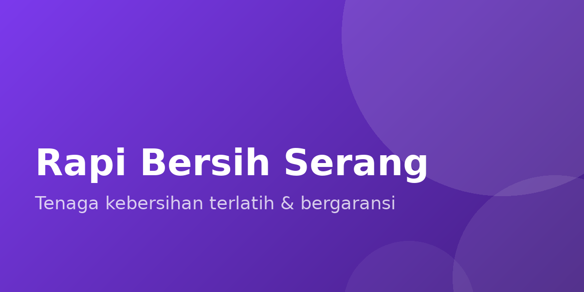 Rapi Bersih Serang